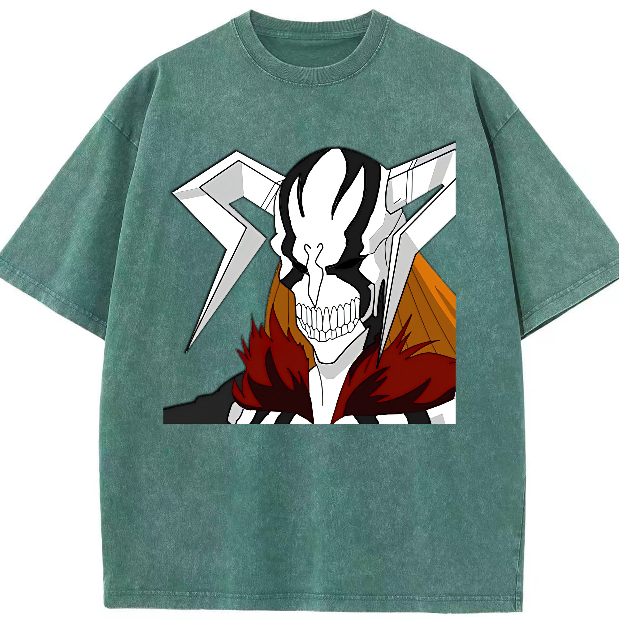 （画像用） ブリーチ 黒崎一護（くろさき いちご）BLEACH Kurosaki Ichigo 綿100% ヴィンテージ風 半袖Tシャツ（フロントプリント）